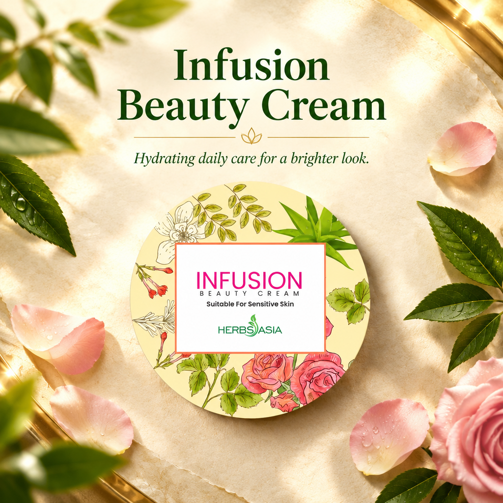 HerbsAsia infusion beauty cream for hydrating daily skin care