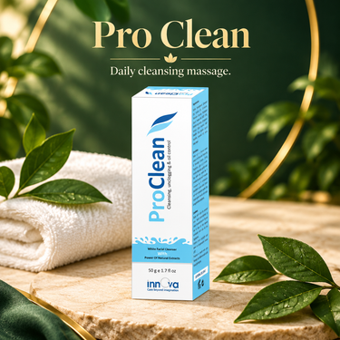 Pro Clean white facial cleanser for daily cleansing massage